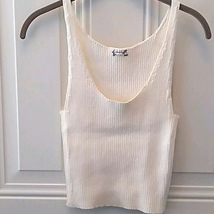 Free People Crop Knit Tank  NWOT